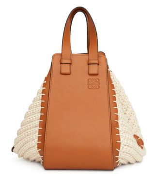 Loewe + Hammock Knitted-Panels Leather Bag