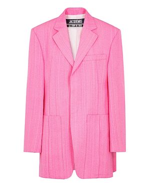 Jacquemus + La Veste Homme Neon Pink Blazer