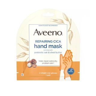Aveeno + Repairing Cica Hand Mask, Oat & Shea Butter