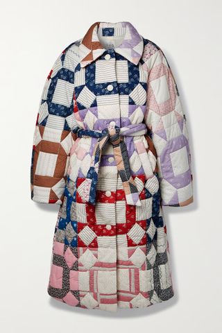 Sea + Nohr Quilted Printed Cotton Coat