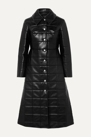A.W.A.K.E. Mode + Miss Roboto Quilted Faux Leather Coat