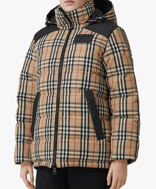 Burberry + Vintage Check Puffer Jacket