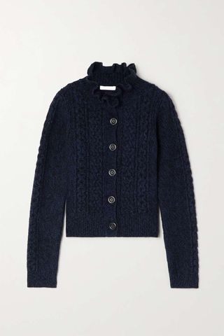 See by Chloé + Cable-Knit Recycled Wool Cardigan