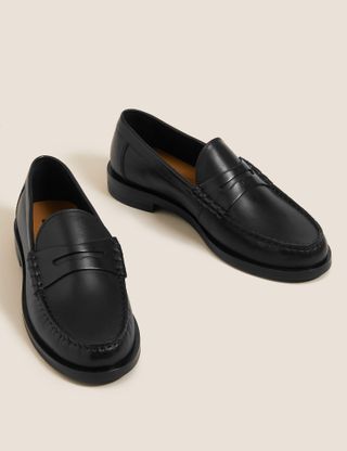 Marks 
Spencer + Leather Loafers