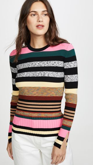Kenzo + Multicolor Striped Sweater