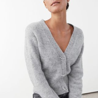 
Other Stories + Dinosaur Button Knit Cardigan