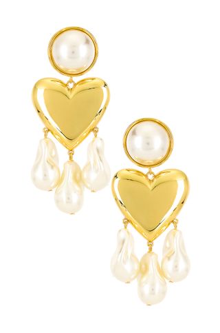 LPA + True Lover Earring in Gold 
Pearls