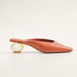 Mango + Slingback Leather Shoes