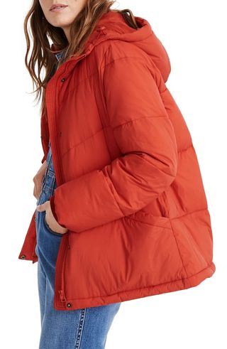 Madewell + Quilted Water Resistant Puffer Parka