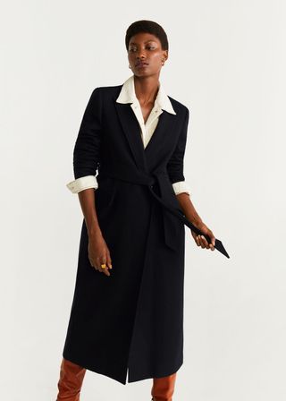 Mango + Belted Wool Coat