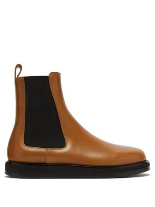 The Row + Gaia Leather Chelsea Boots