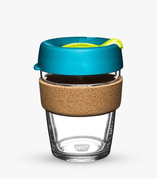 Keep Cup + Cork Brew Reusable 12oz Glass Coffee Cup/Travel Mug