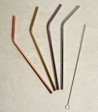 Urban Outfitters + Colourful Stainless Steel Straws