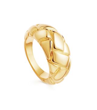 Missoma + Lucy Williams Gold Waffle Ring