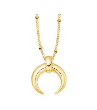 Missoma + Lucy Williams Gold Large Horn Necklace