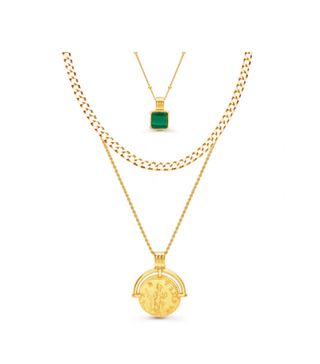 Missoma + Gold Roman Coin Necklace Set