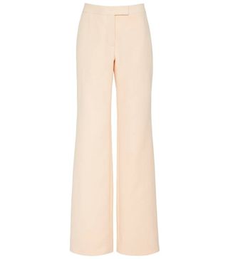 Marina Moscone + Flared Cotton-Blend Pants