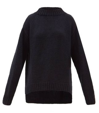 Marina Moscone + Oversized Chunky-Knit Cashmere Sweater