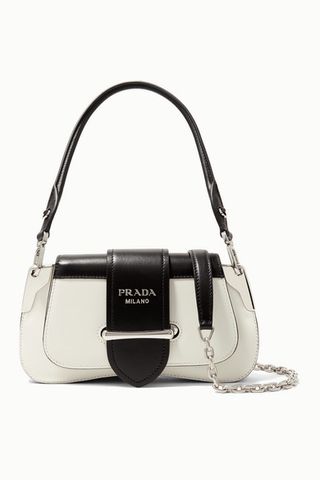 Prada + Sidonie Mini Leather Shoulder Bag