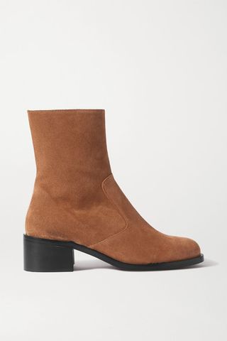 BY FAR + Lara Suede Ankle Boots