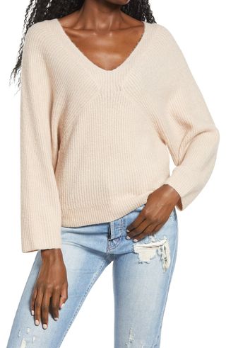 Leith + Cozy V-Neck Sweater