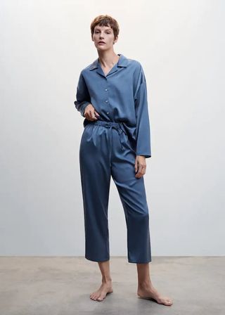 Mango + Satin Pyjama Trousers