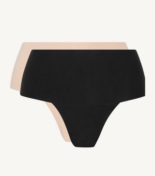 Spanx + Undie-Tectable Set of Two Stretch-Jersey Thongs
