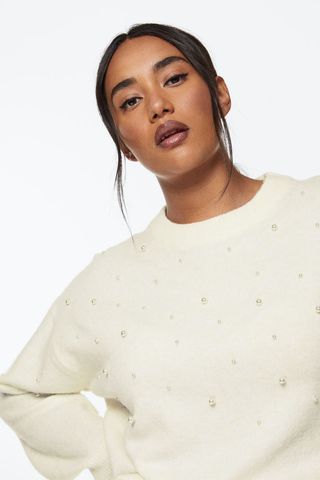 H&M + Beaded Sweater