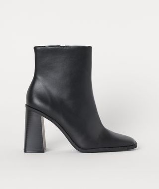 H&M + Block-Heeled Ankle Boots