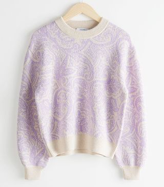 & Other Stories + Paisley Jacquard Knitted Sweater