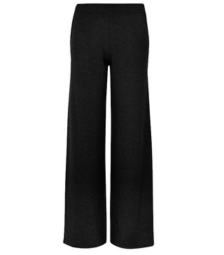 Marks and Spencer Collection + Pure Cashmere Ribbed Wide Leg Trousers