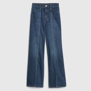 Gap + High Rise Seamed Wide-Leg Jeans