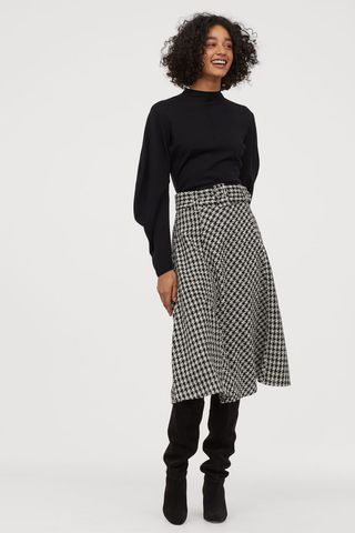 H&M + Jacquard-Weave Skirt