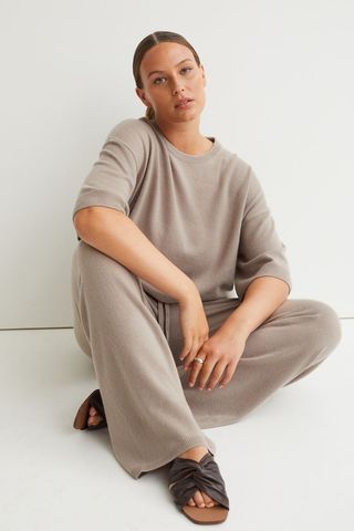 H&M + Knit Cashmere Pants