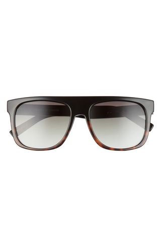 Le Specs + Covert Modern 56mm Flat Top Sunglasses