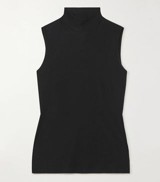 Theory + Ribbed Stretch-Jersey Turtleneck Top