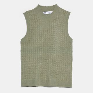Zara + Knitted Vest
