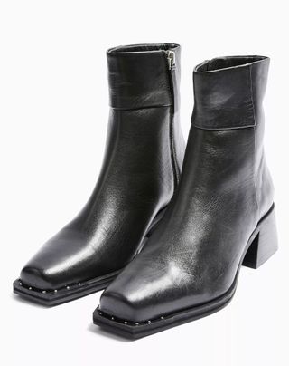 Mystic + Black Square-Toe Boots