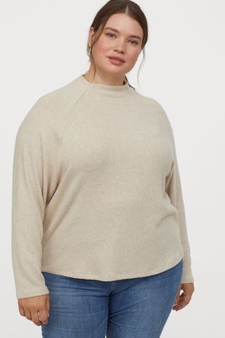 H&M + Stand-Up Collar Top