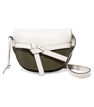 Loewe + Gate Small Two-Tone Leather Shoulder Bag