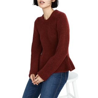 Madewell + Peplum Sweater