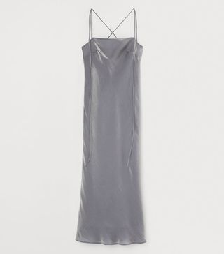 H&M + Shimmering Metallic Dress