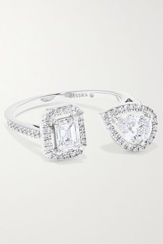 Messika + My Twin Toi & Moi 18-Karat White Gold Diamond Ring