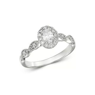 Bloomingdale's + Oval Diamond Engagement Ring in 14K White Gold