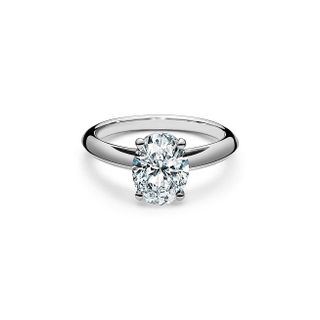 Tiffany & Co. + Oval-Cut Diamond Engagement Ring in Platinum