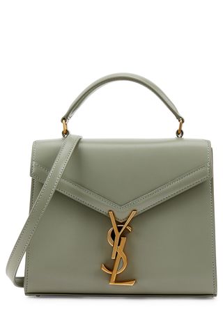 Saint Laurent + Cassandra Mini Leather Top Handle Bag