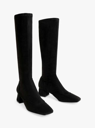 Charles & Keith + Long Faux Suede Boots
