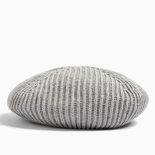 Topshop + Grey Knitted Beret