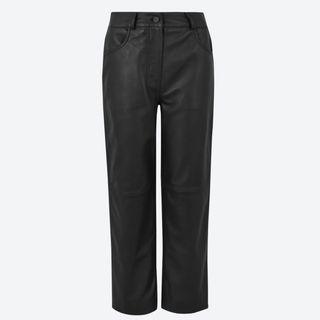 Marks & Spencer + Leather Cropped Trousers