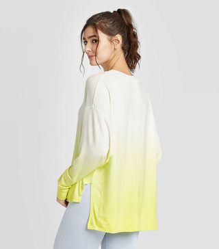 JoyLab + Dyed Cozy Long Sleeve Sweatshir